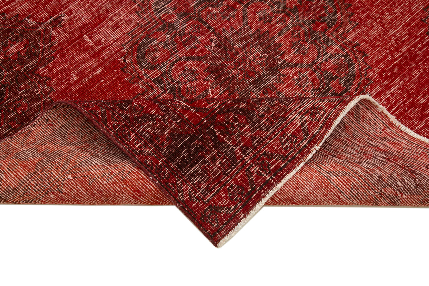5x13 Red Turkish Over Dyed Runner Rug - 24196