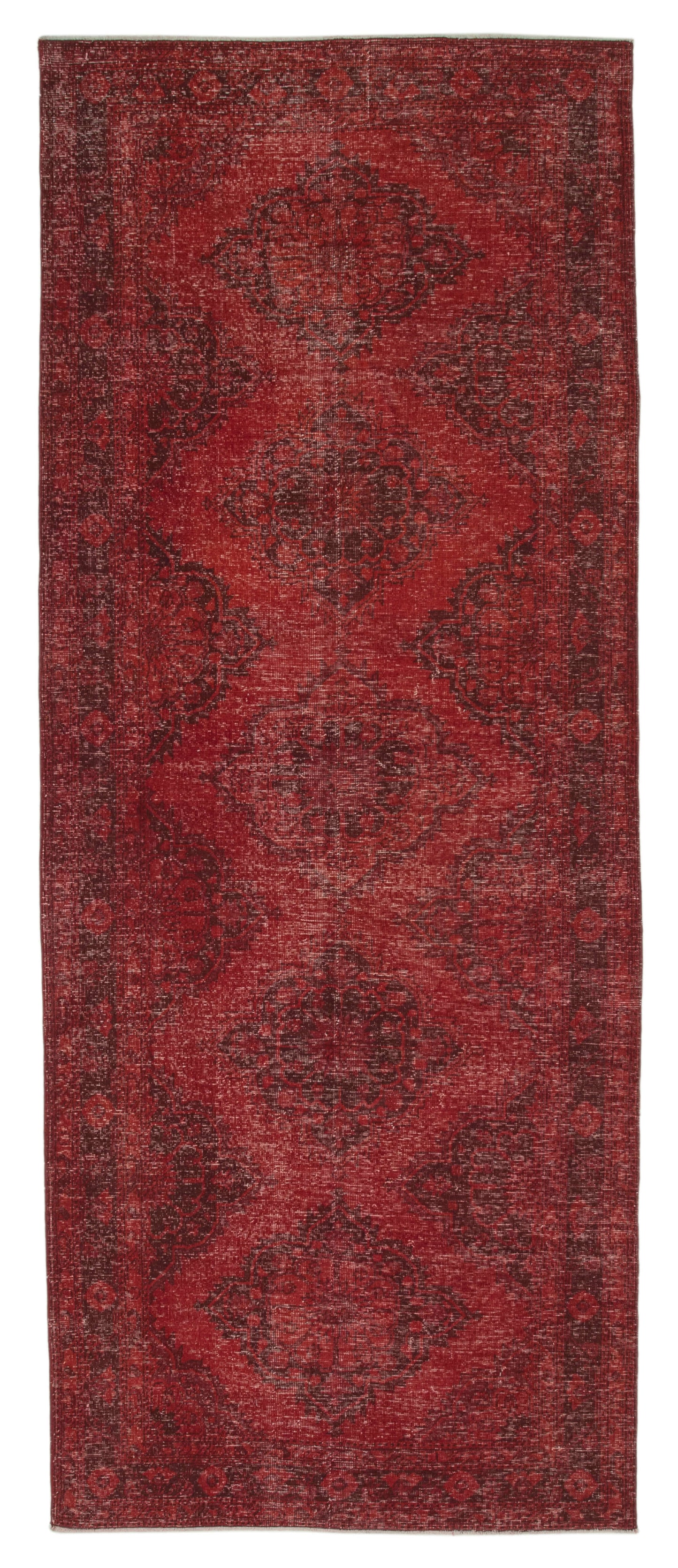 5x12 Red Turkish Over Dyed Runner Rug - 24197