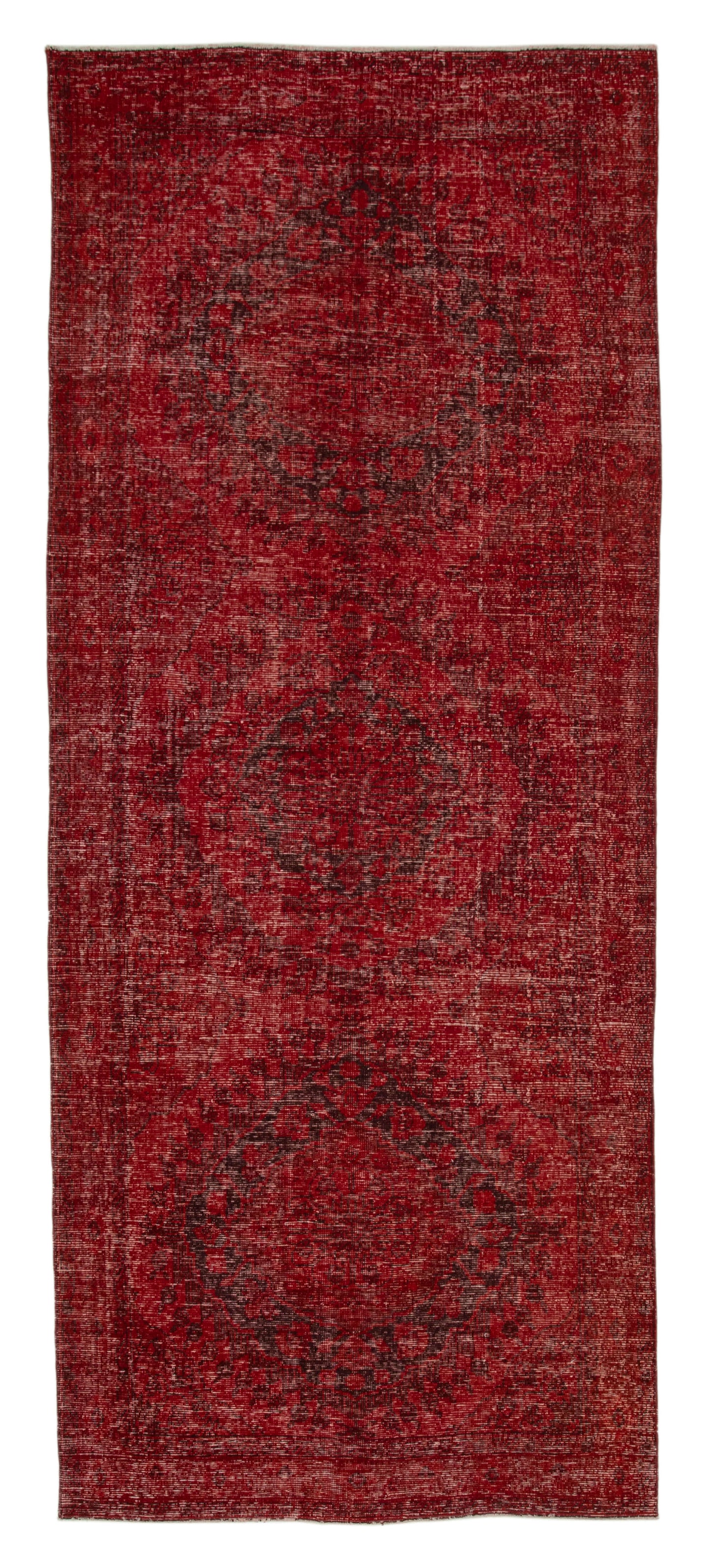 5x12 Red Turkish Over Dyed Runner Rug - 24200