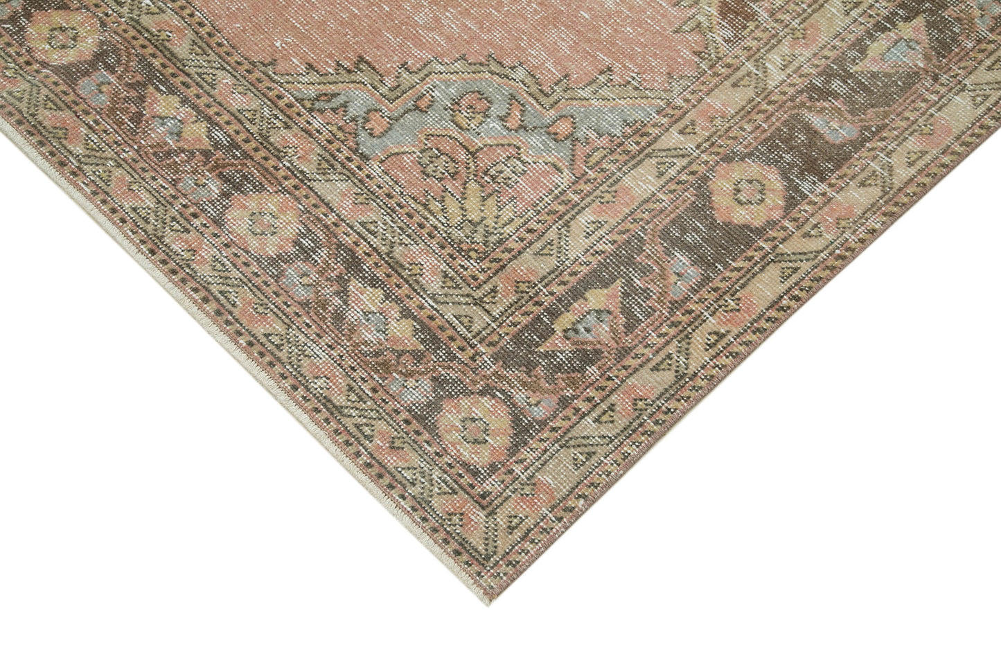 5x13 Beige Turkish Vintage Runner Rug - 24206