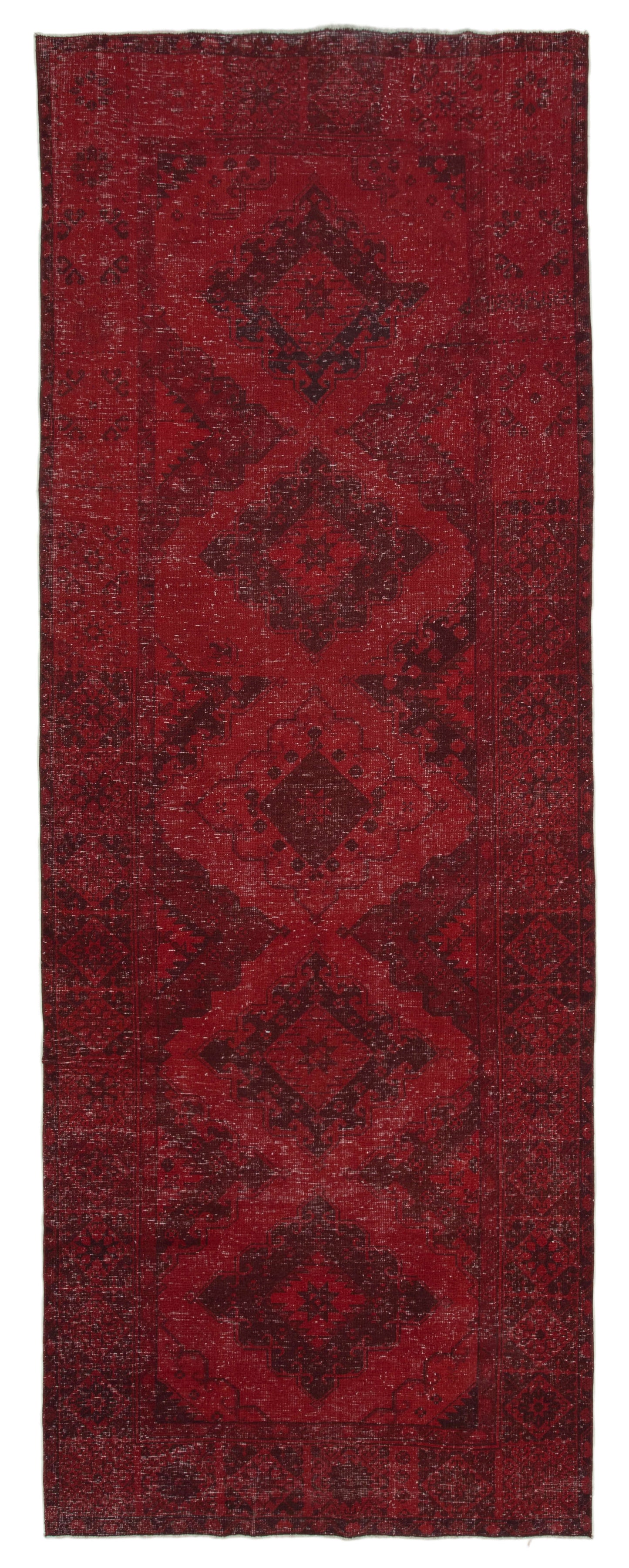 5x13 Red Turkish Over Dyed Runner Rug - 24210