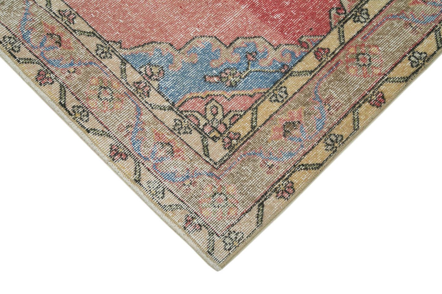 5x13 Beige Turkish Vintage Runner Rug - 24212