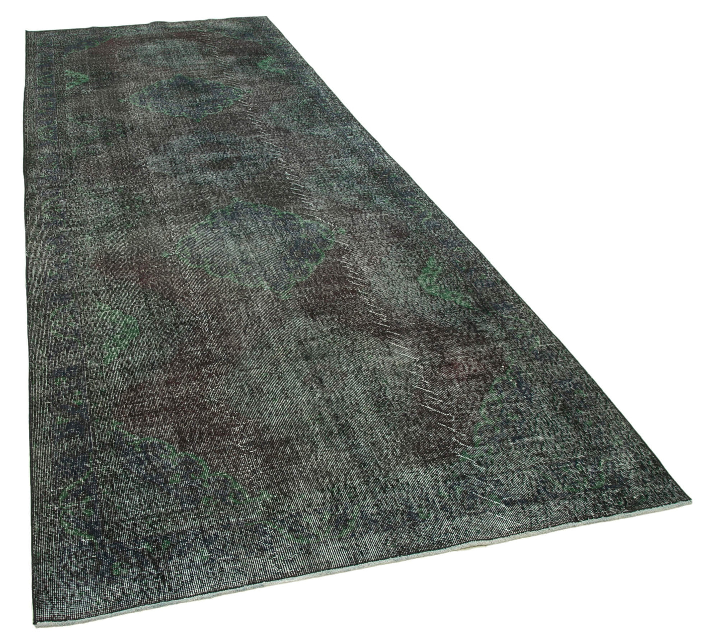 5x13 Black Turkish Over Dyed Runner Rug - 24221