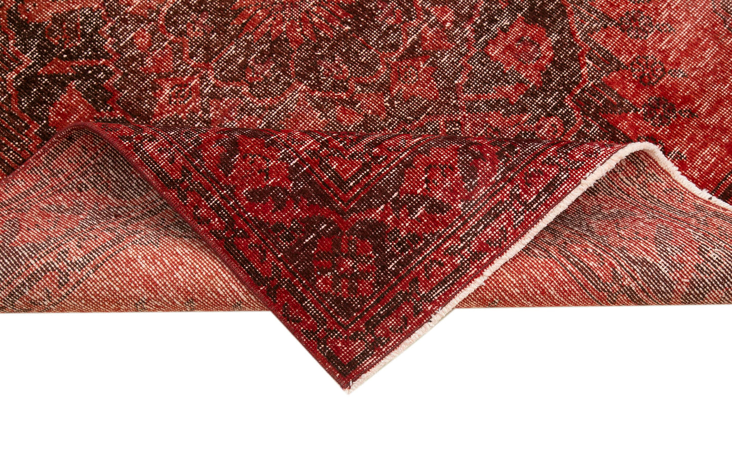 5x13 Red Turkish Over Dyed Runner Rug - 24227