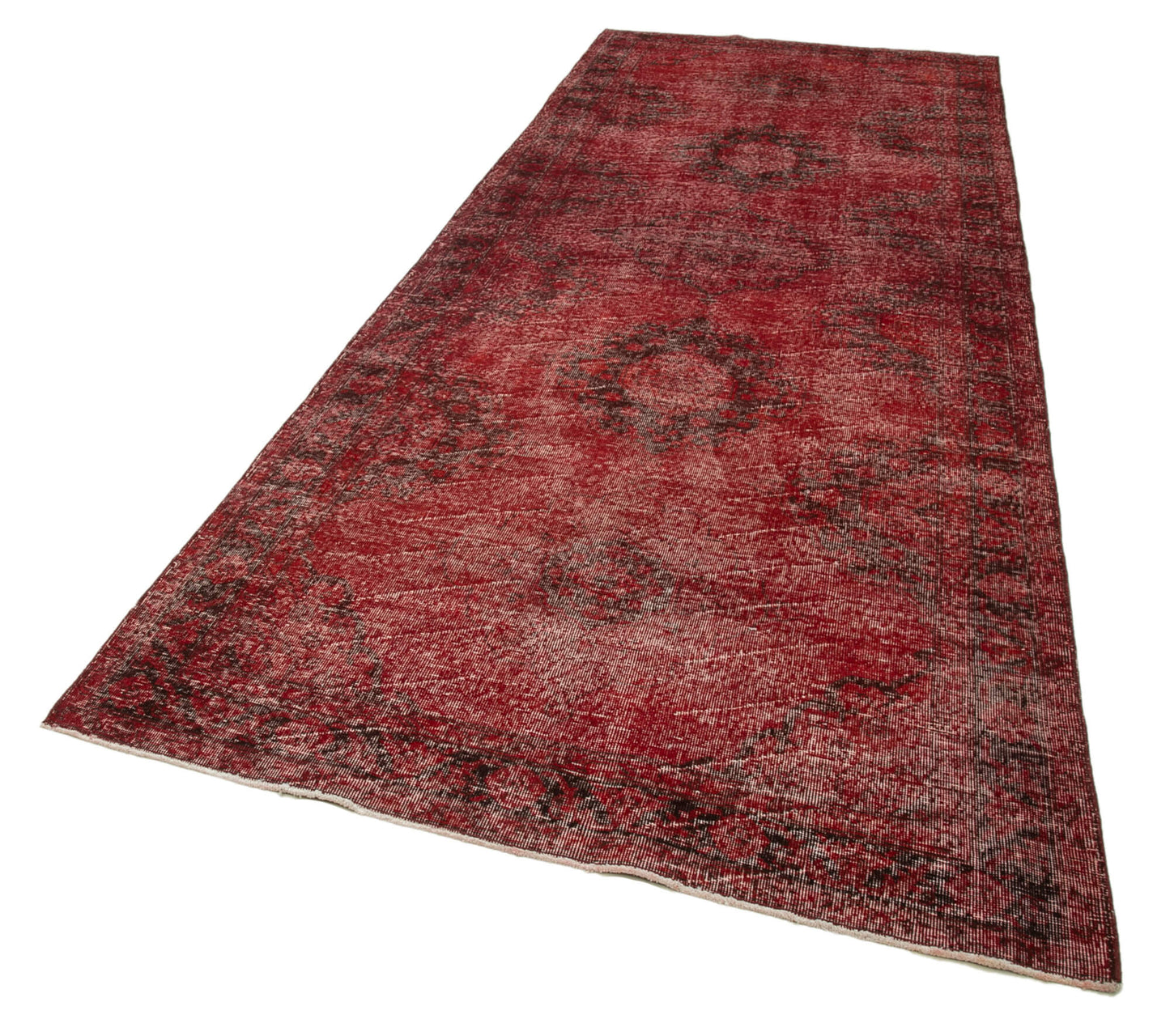 5x13 Red Turkish Over Dyed Runner Rug - 24228