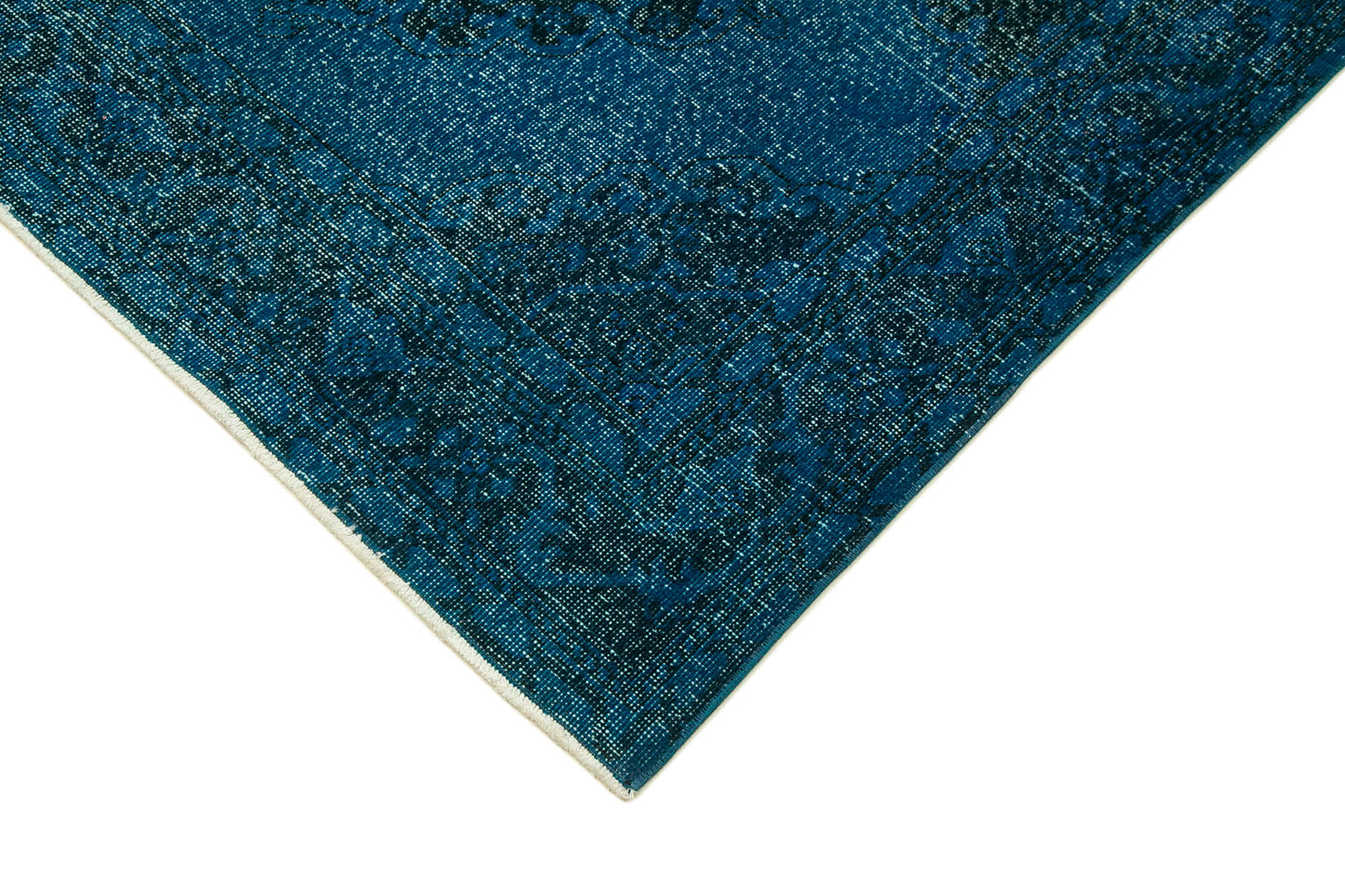 5x13 Turquoise Turkish Over Dyed Runner Rug - 24236
