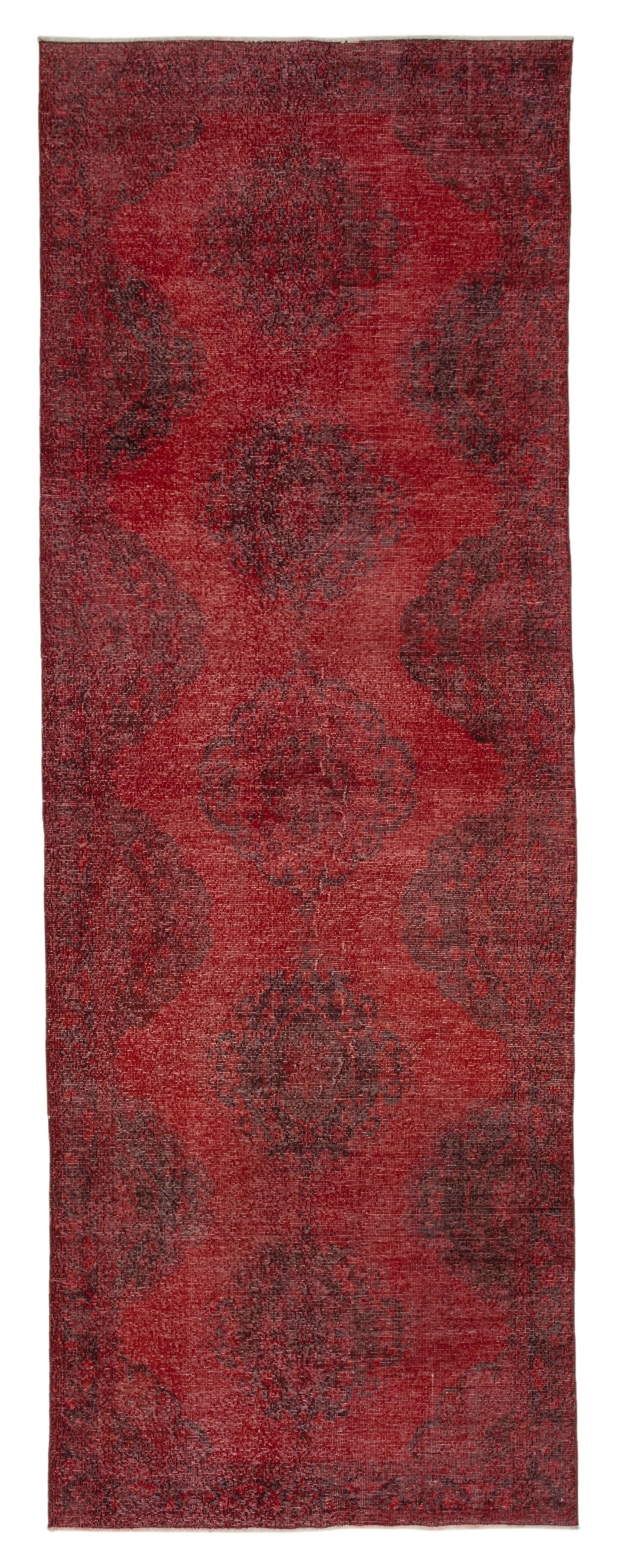 5x13 Red Turkish Over Dyed Runner Rug - 24238