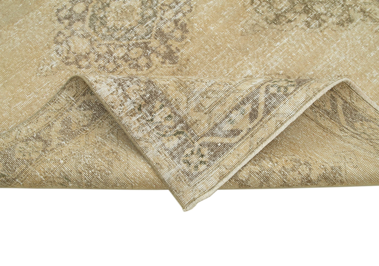 5x11 Beige Turkish Vintage Runner Rug - 24253