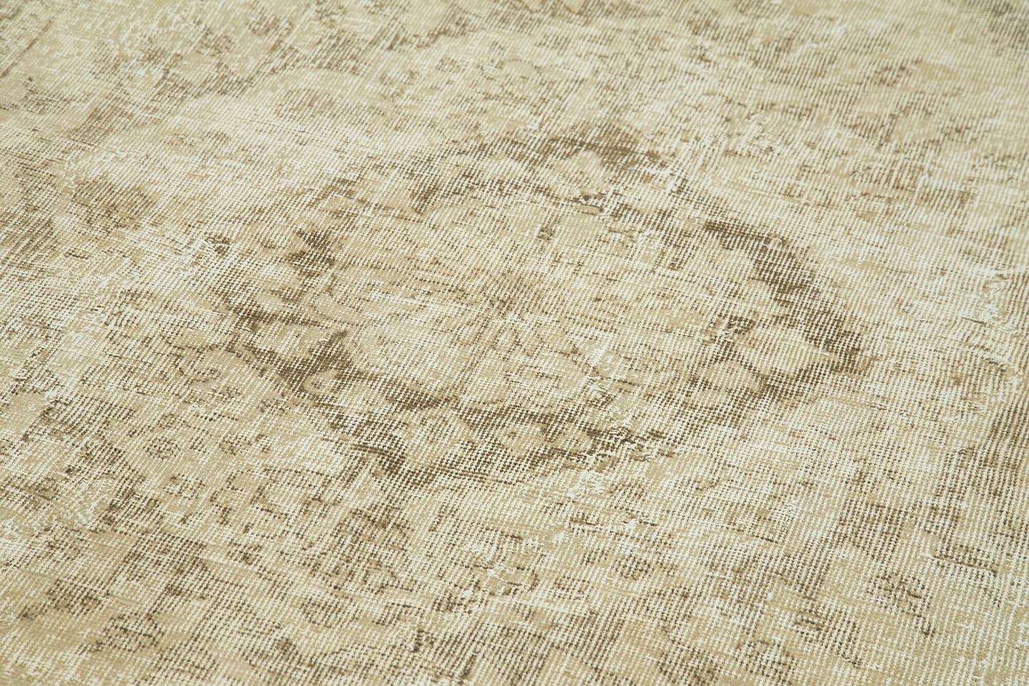 5x13 Beige Turkish Vintage Runner Rug - 24256