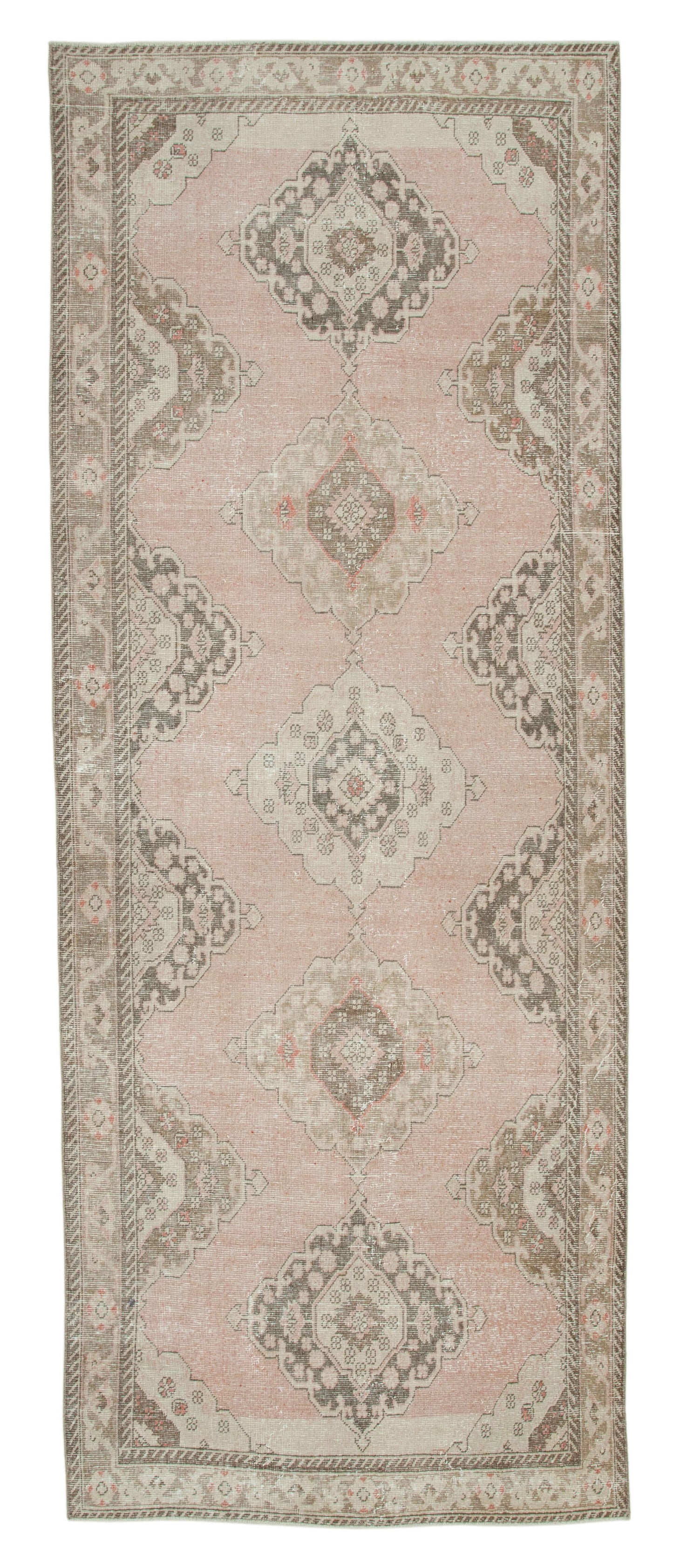 5x13 Beige Turkish Vintage Runner Rug - 24266