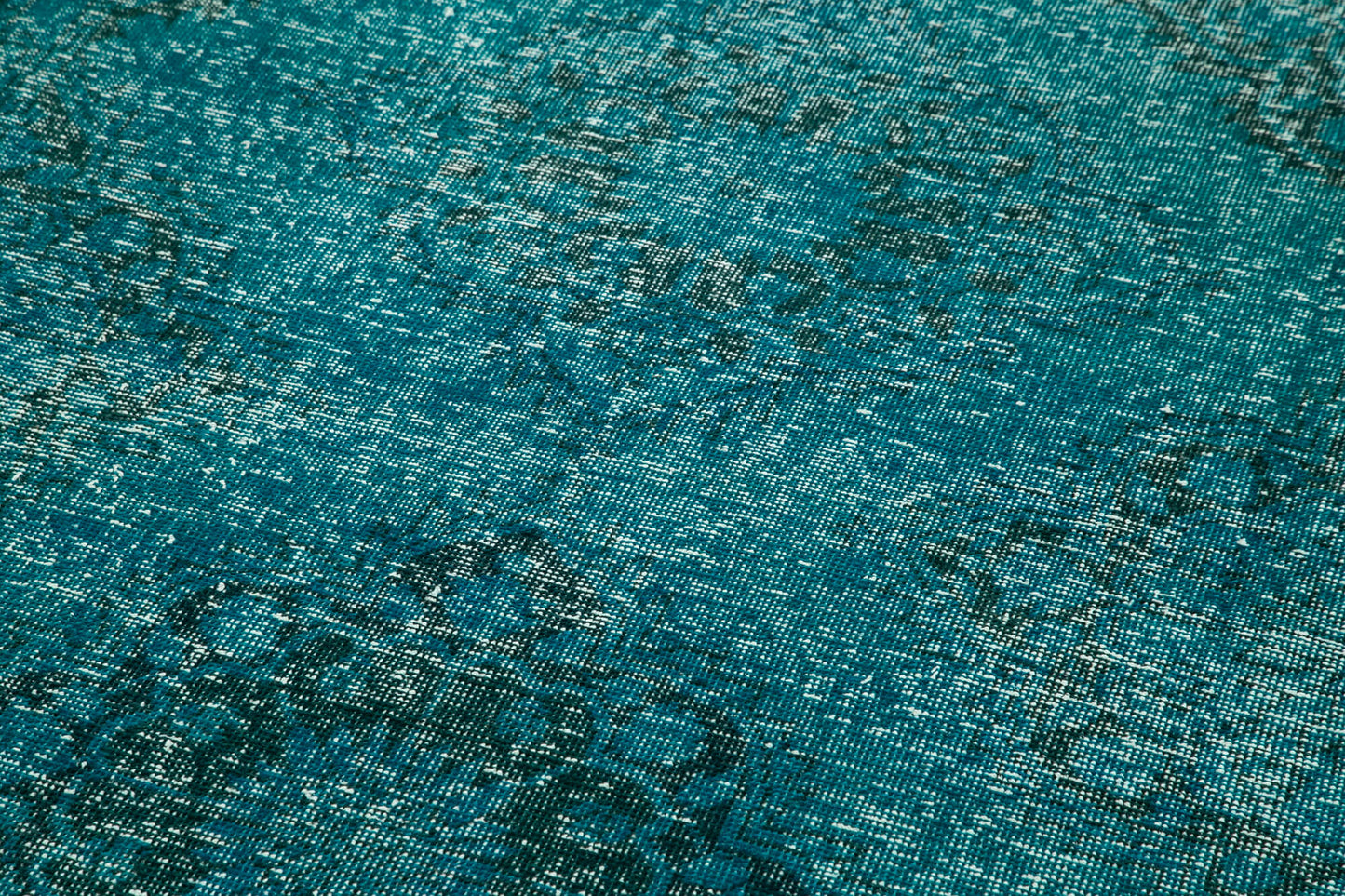 5x12 Turquoise Turkish Over Dyed Runner Rug - 24278