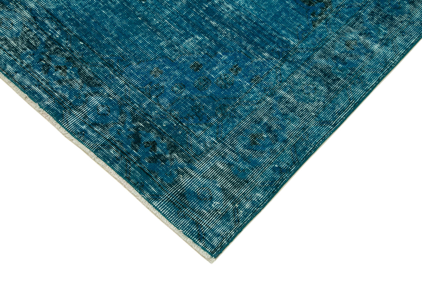 5x12 Turquoise Turkish Over Dyed Runner Rug - 24279