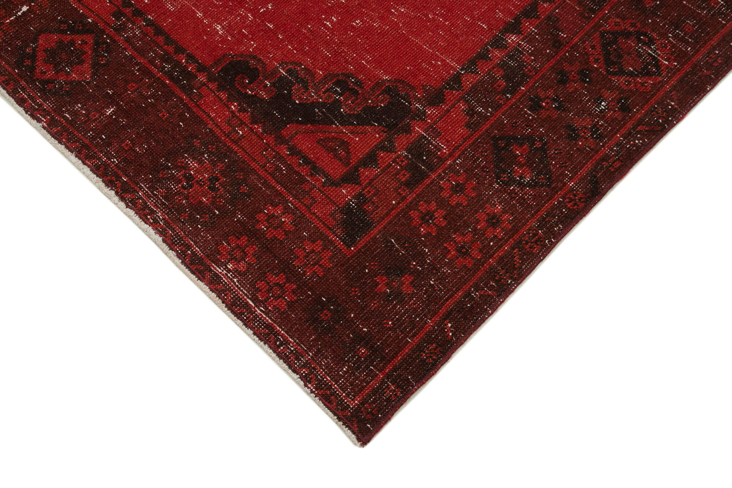 5x13 Red Turkish Over Dyed Runner Rug - 24289