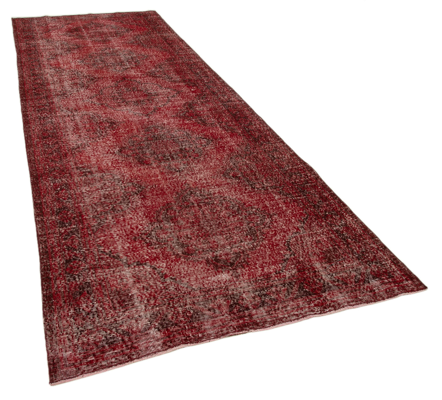 5x13 Red Turkish Over Dyed Runner Rug - 24290
