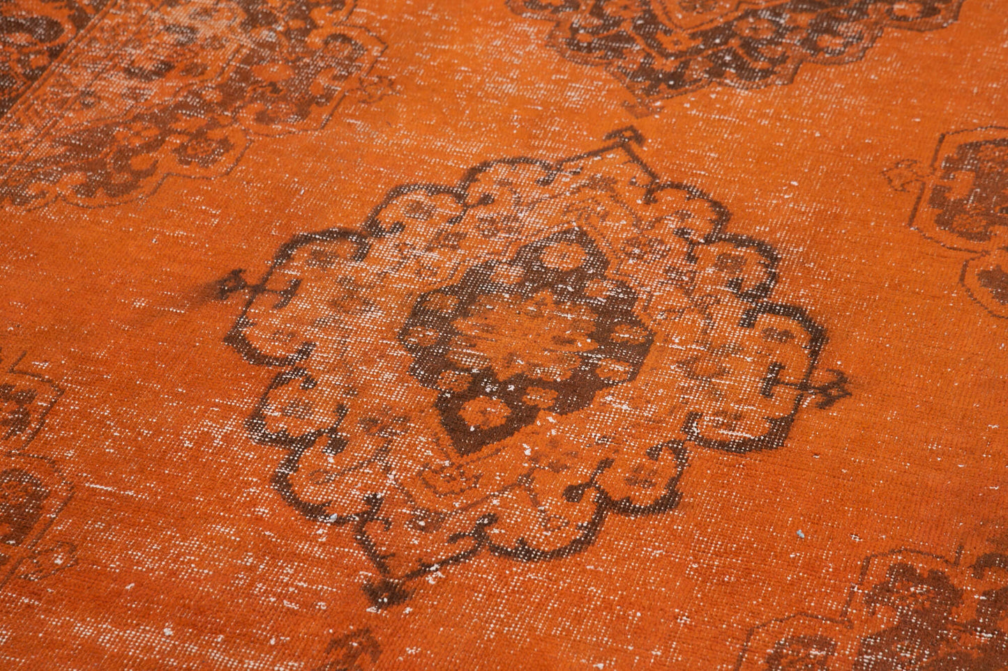 5x13 Orange Turkish Over Dyed Runner Rug - 24292