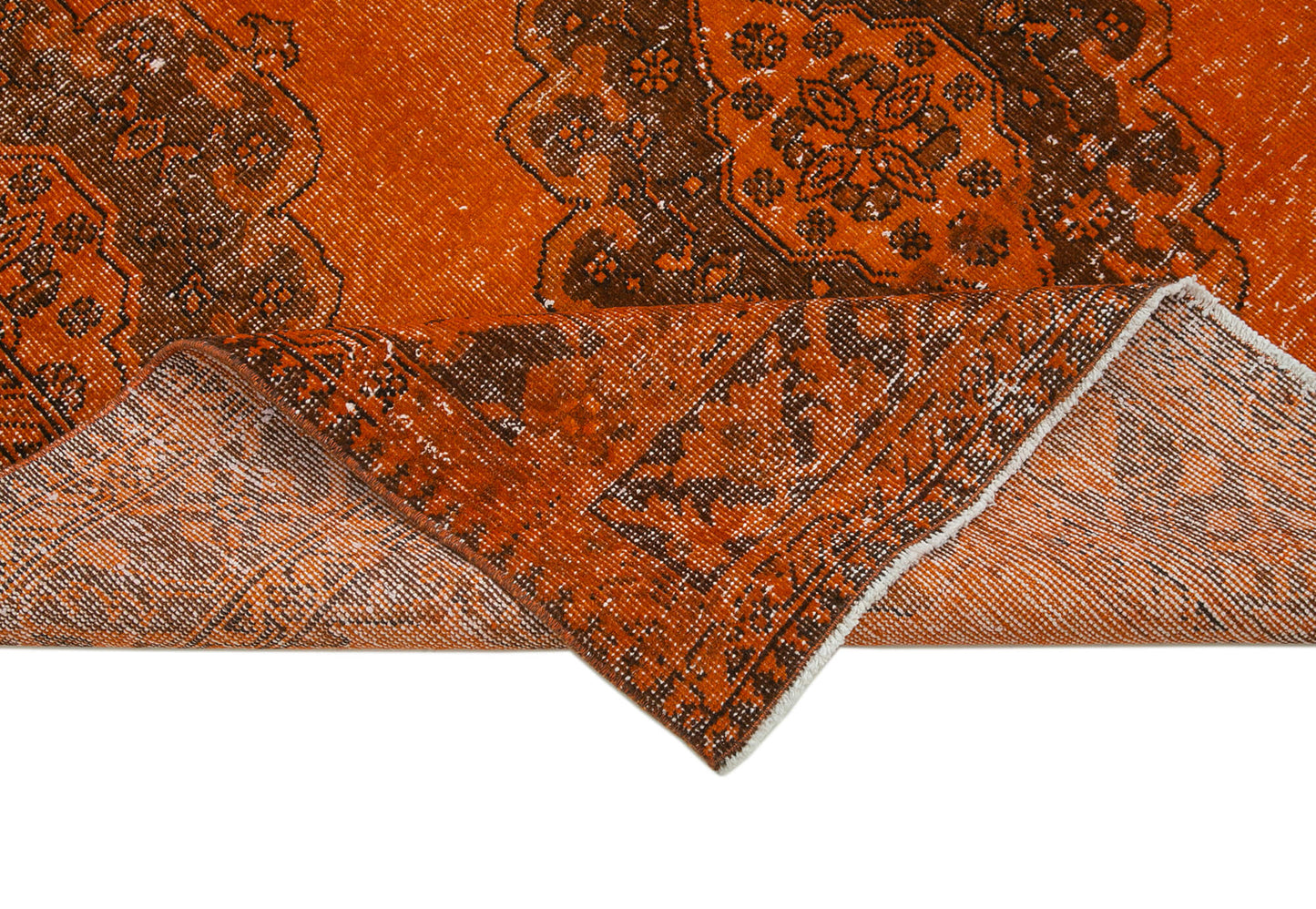 5x13 Orange Turkish Over Dyed Runner Rug - 24292
