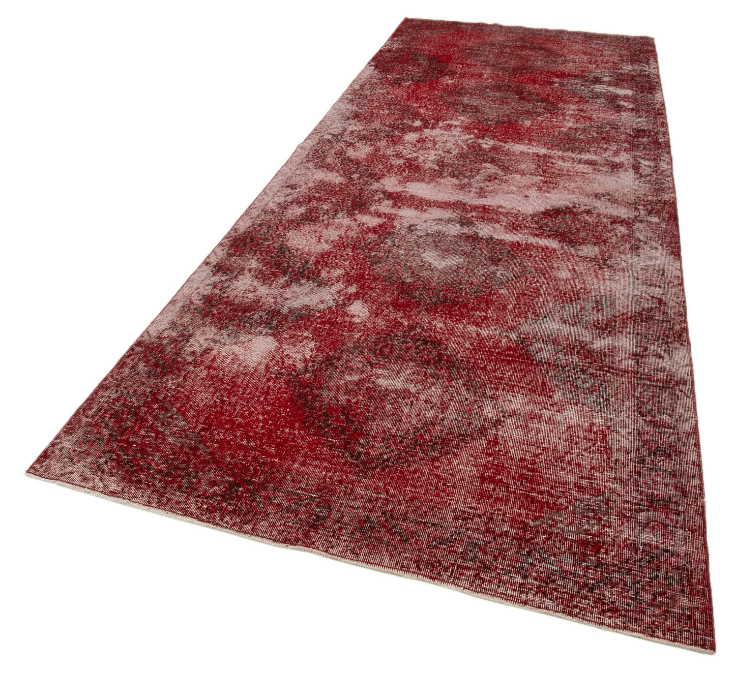 5x13 Red Turkish Over Dyed Runner Rug - 24295