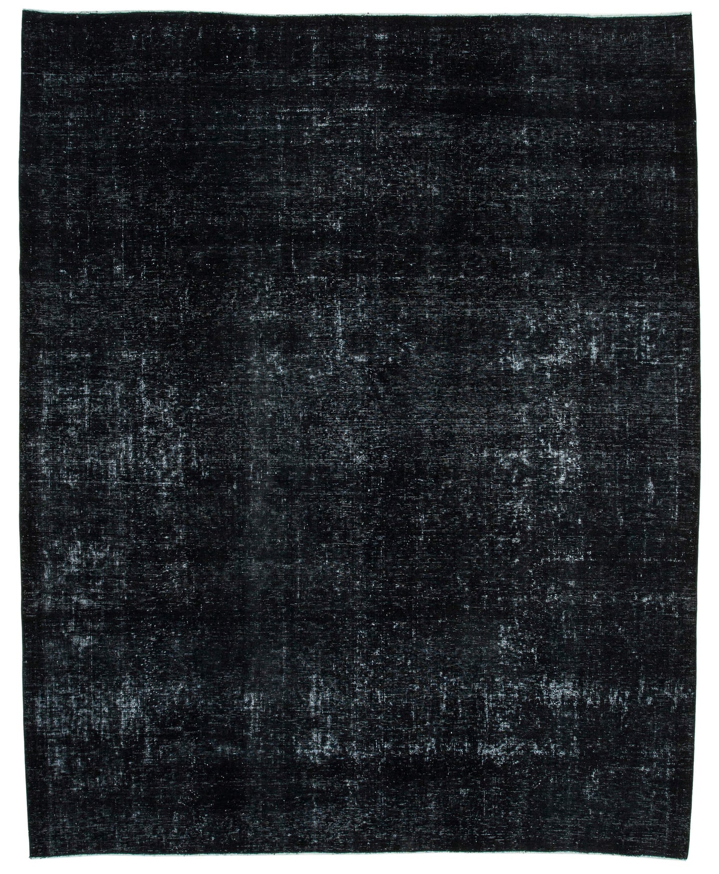 9x11 Black Overdyed Large Area Rug - 24328
