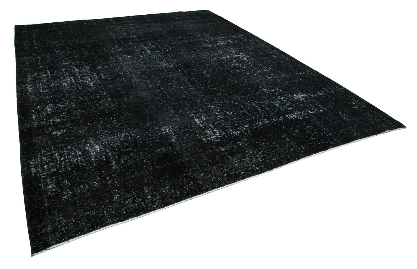 9x11 Black Overdyed Large Area Rug - 24328