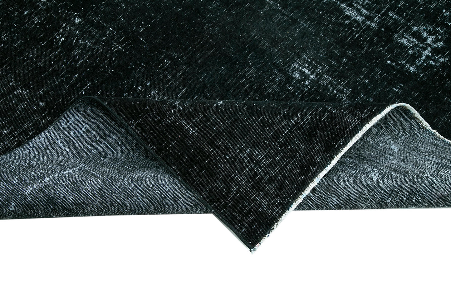 9x11 Black Overdyed Large Area Rug - 24328