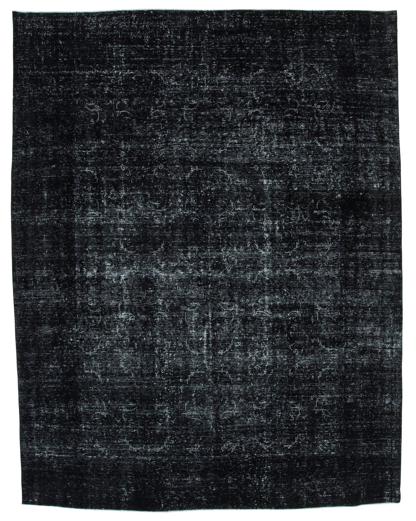 9x12 Black Overdyed Large Area Rug - 24345