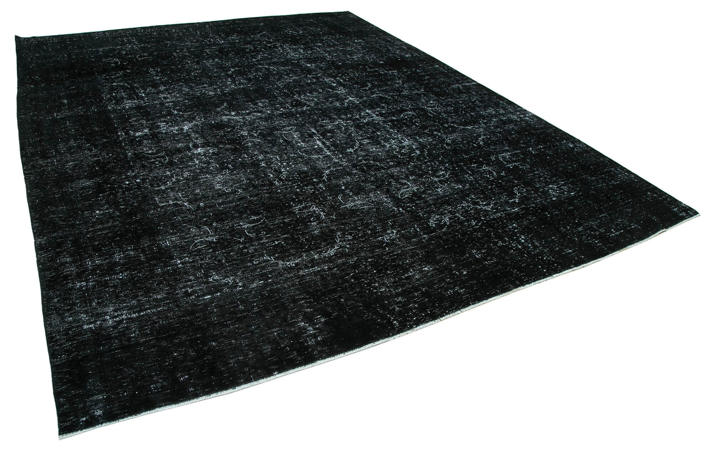 9x12 Black Overdyed Large Area Rug - 24345