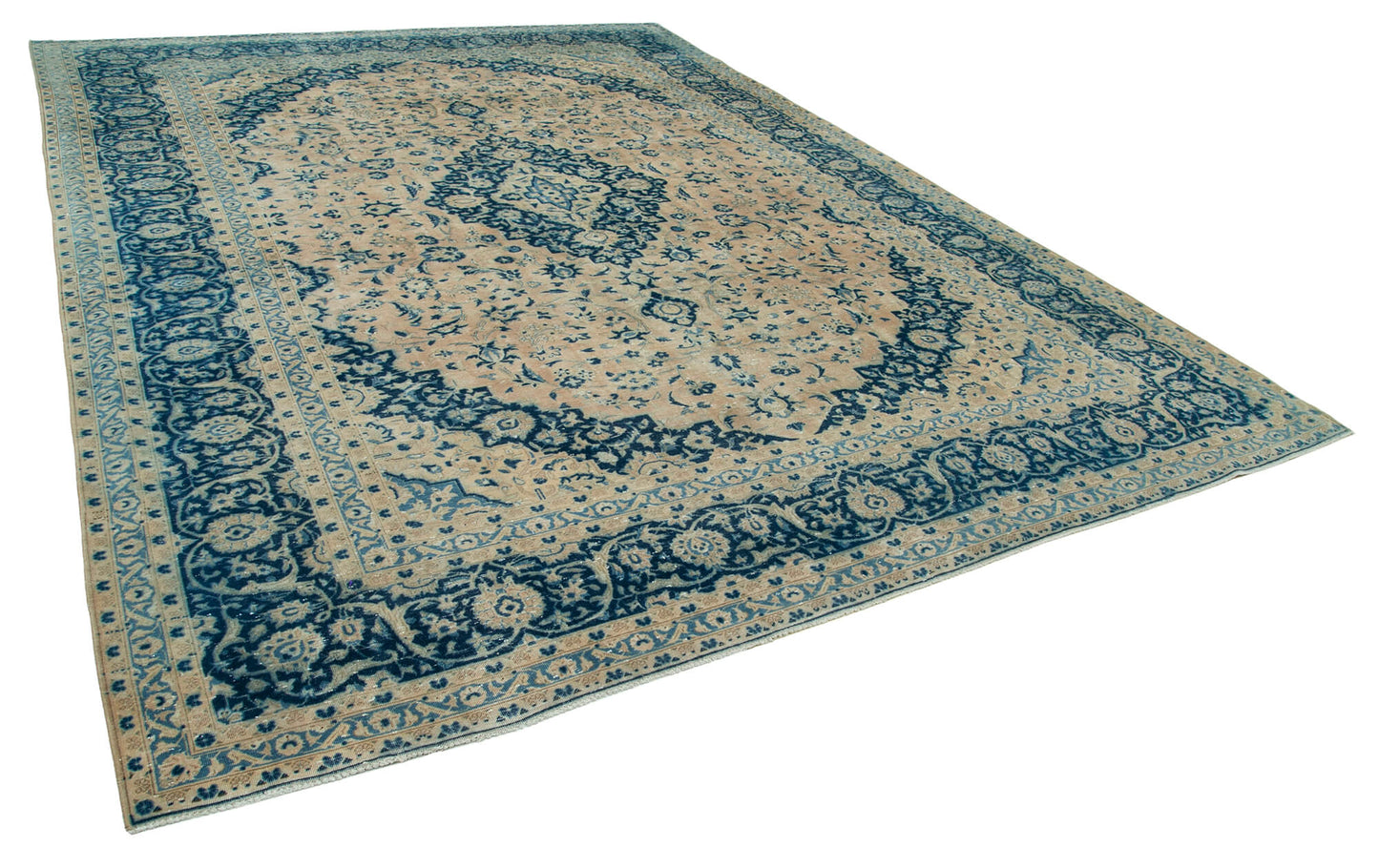 10x14 Beige Vintage Large Area Rug - 24399