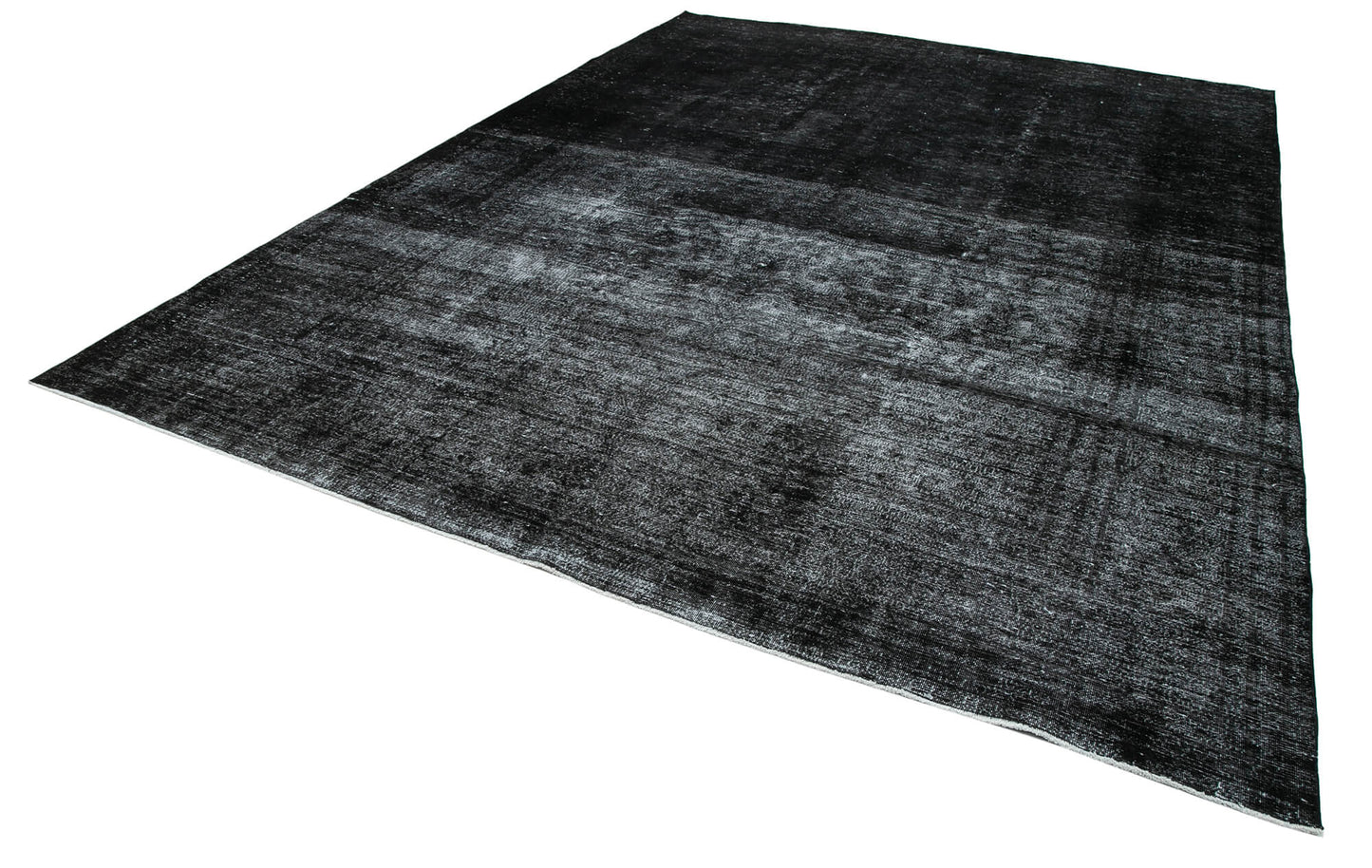 9x13 Black Overdyed Large Area Rug - 24867