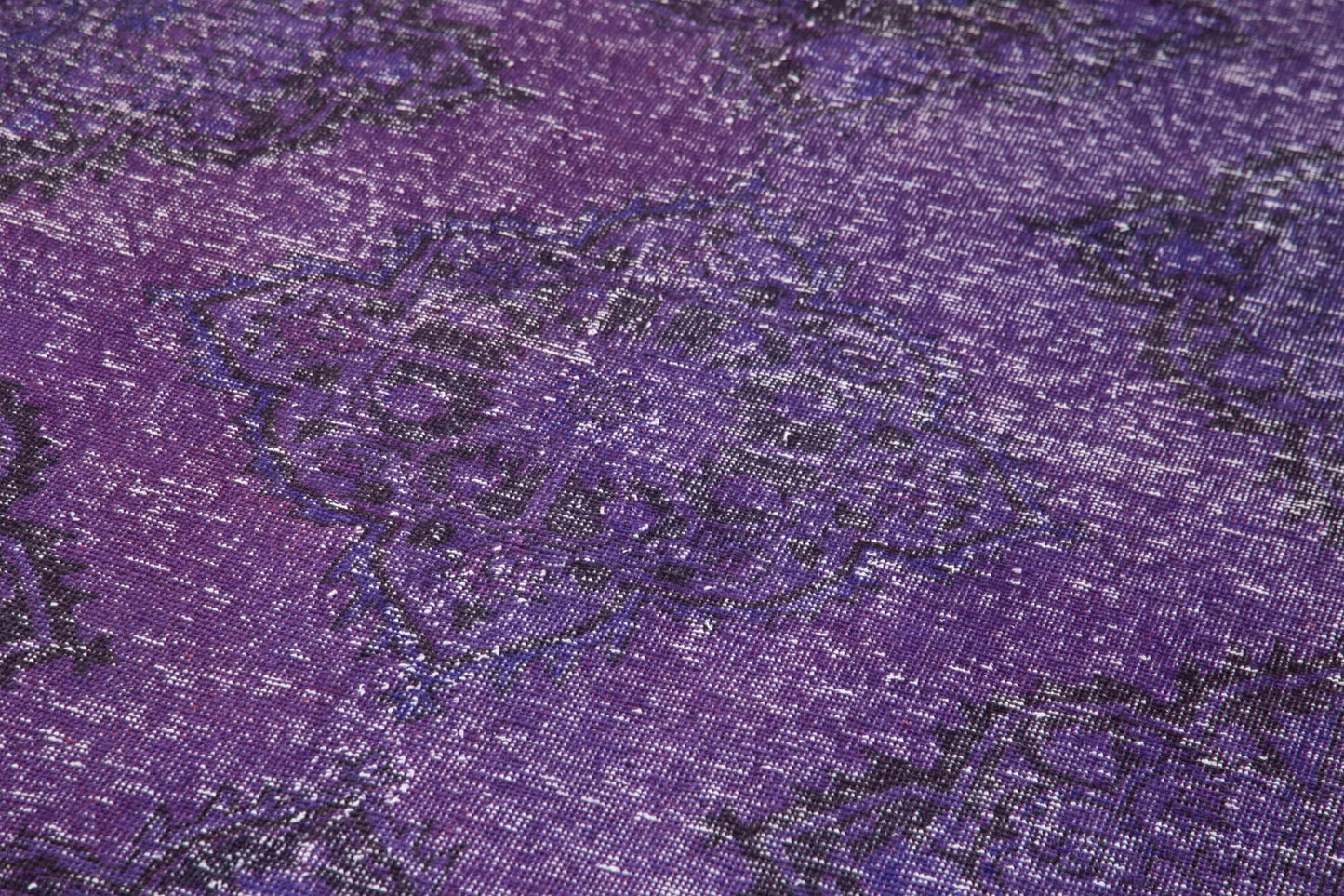 5x12 Purple Turkish Over Dyed Runner Rug - 2487