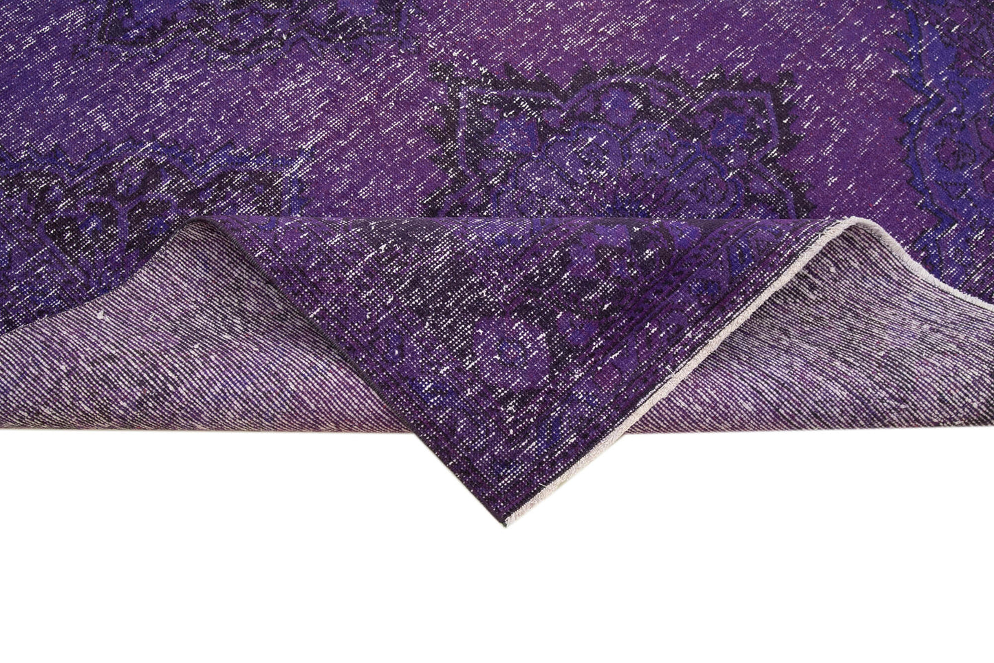 5x12 Purple Turkish Over Dyed Runner Rug - 2487