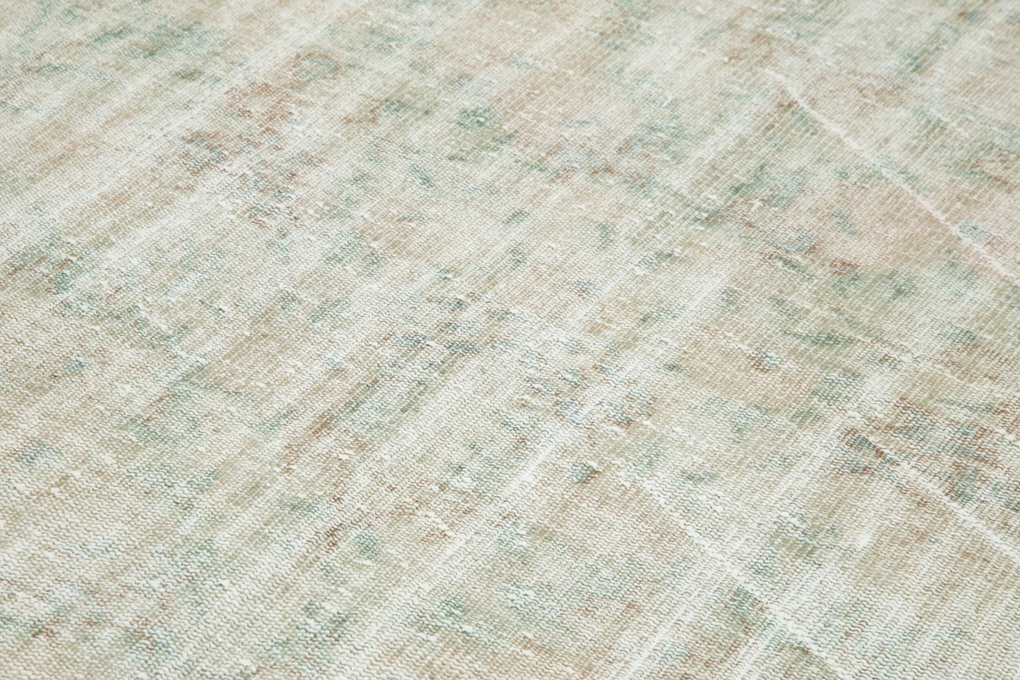 6x9 Beige Turkish Vintage Area Rug - 24964