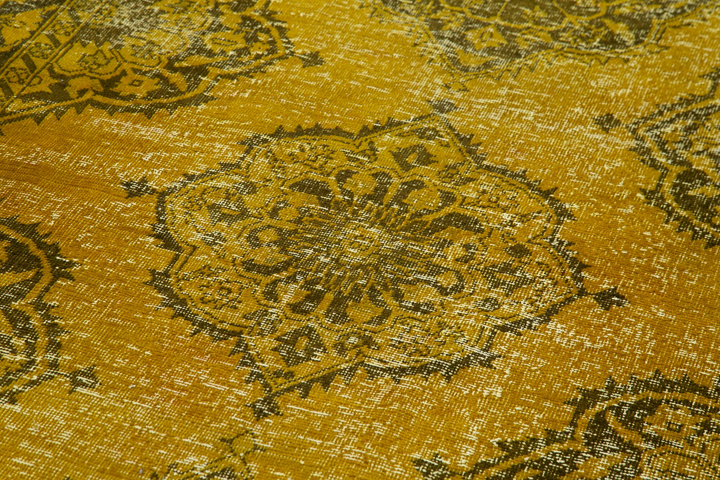 5x13 Yellow Turkish Over Dyed Runner Rug - 2509