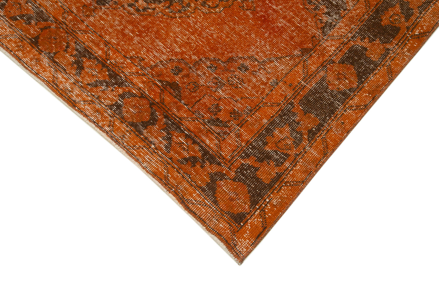 5x12 Orange Turkish Over Dyed Runner Rug - 2515
