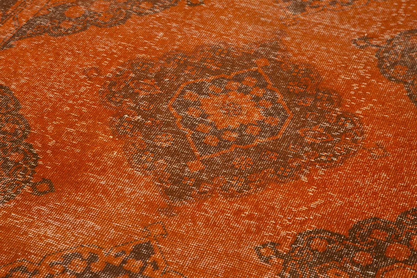 5x12 Orange Turkish Over Dyed Runner Rug - 2515