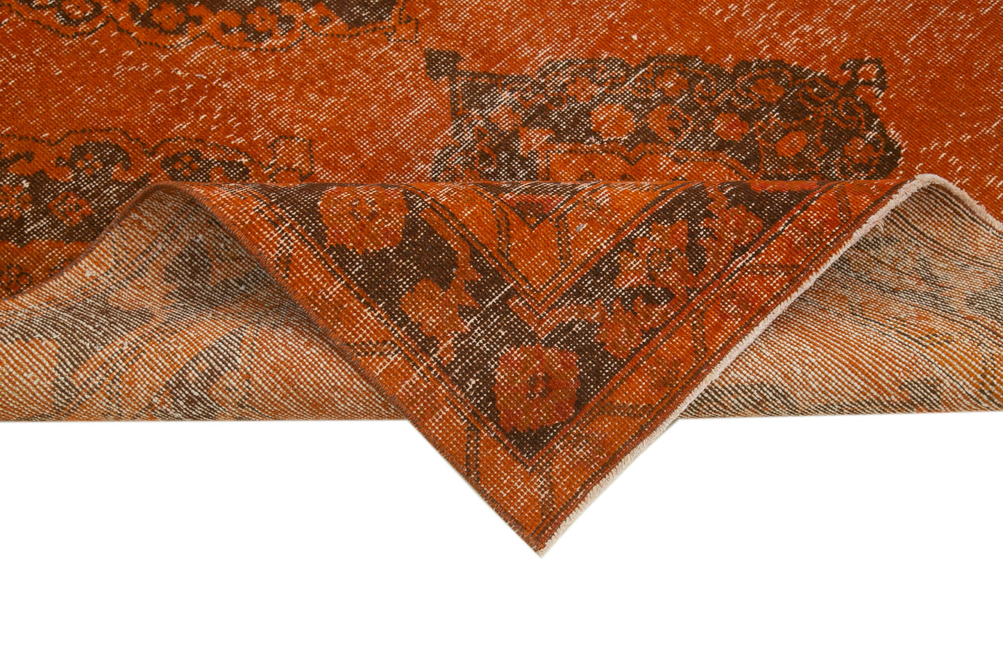 5x12 Orange Turkish Over Dyed Runner Rug - 2515