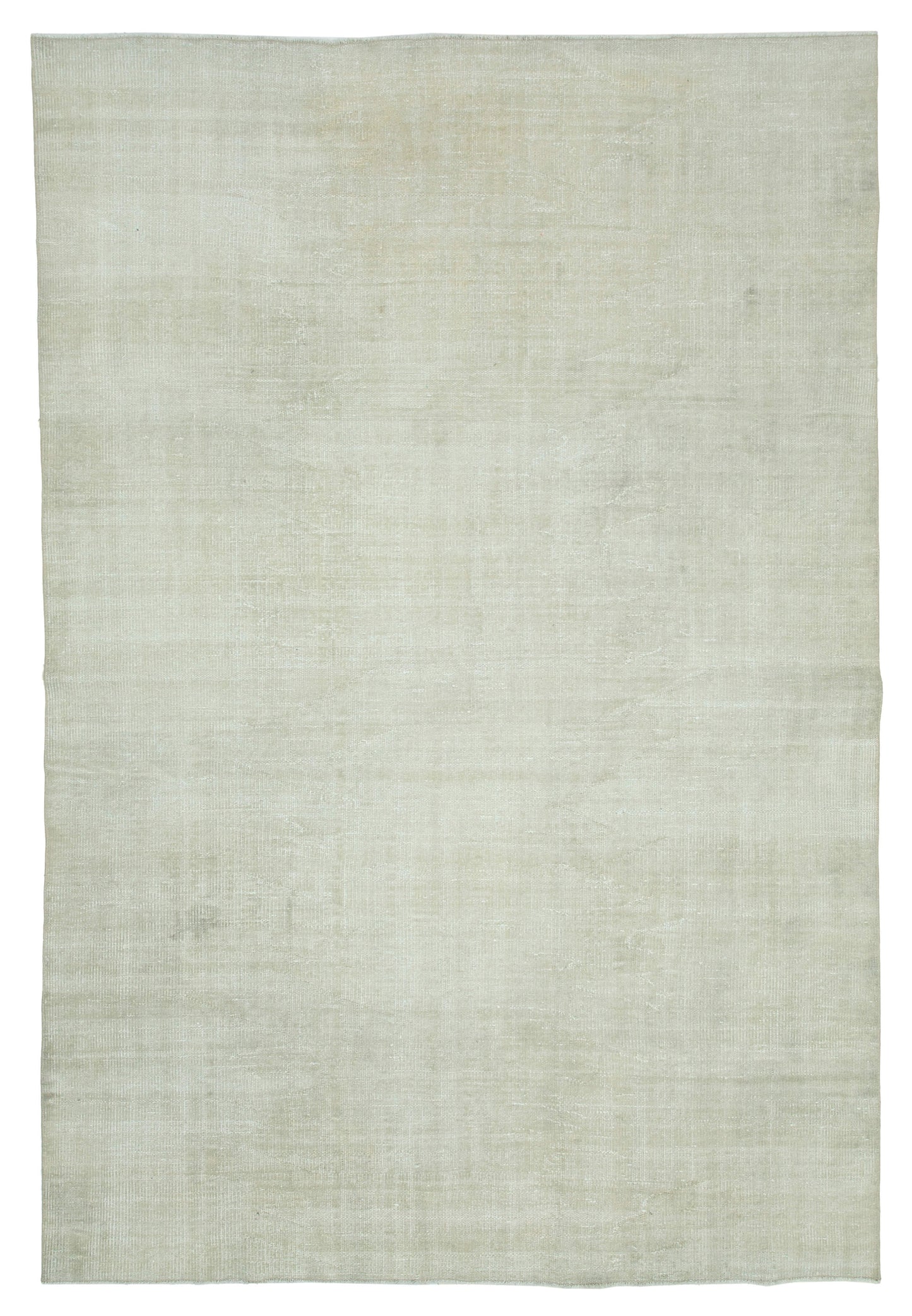 7x10 Beige Turkish Vintage Area Rug - 25169