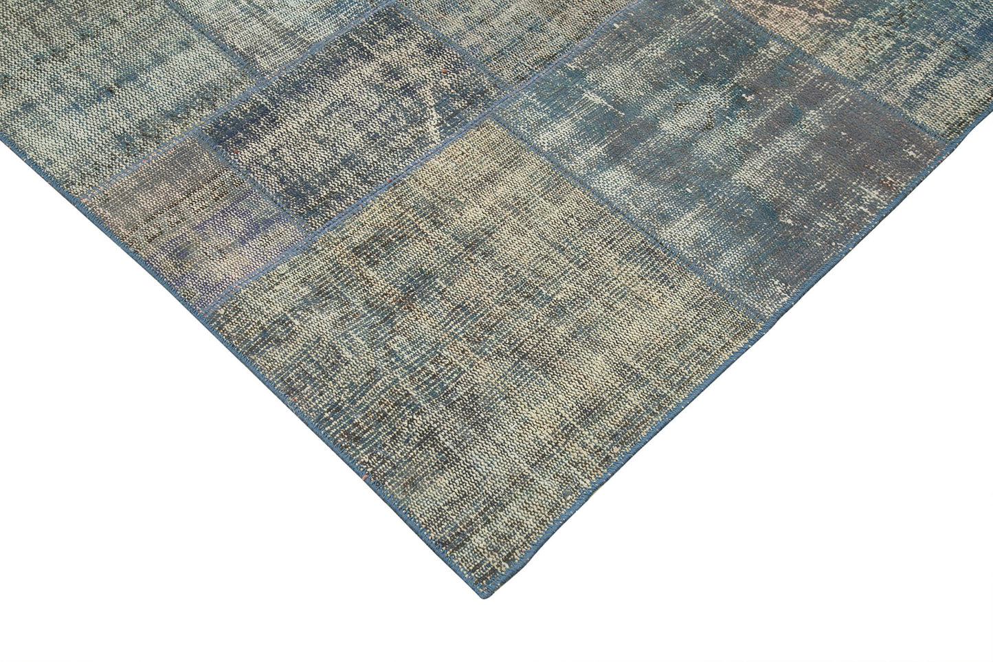 8x11 Blue Patchwork Rug- 25289