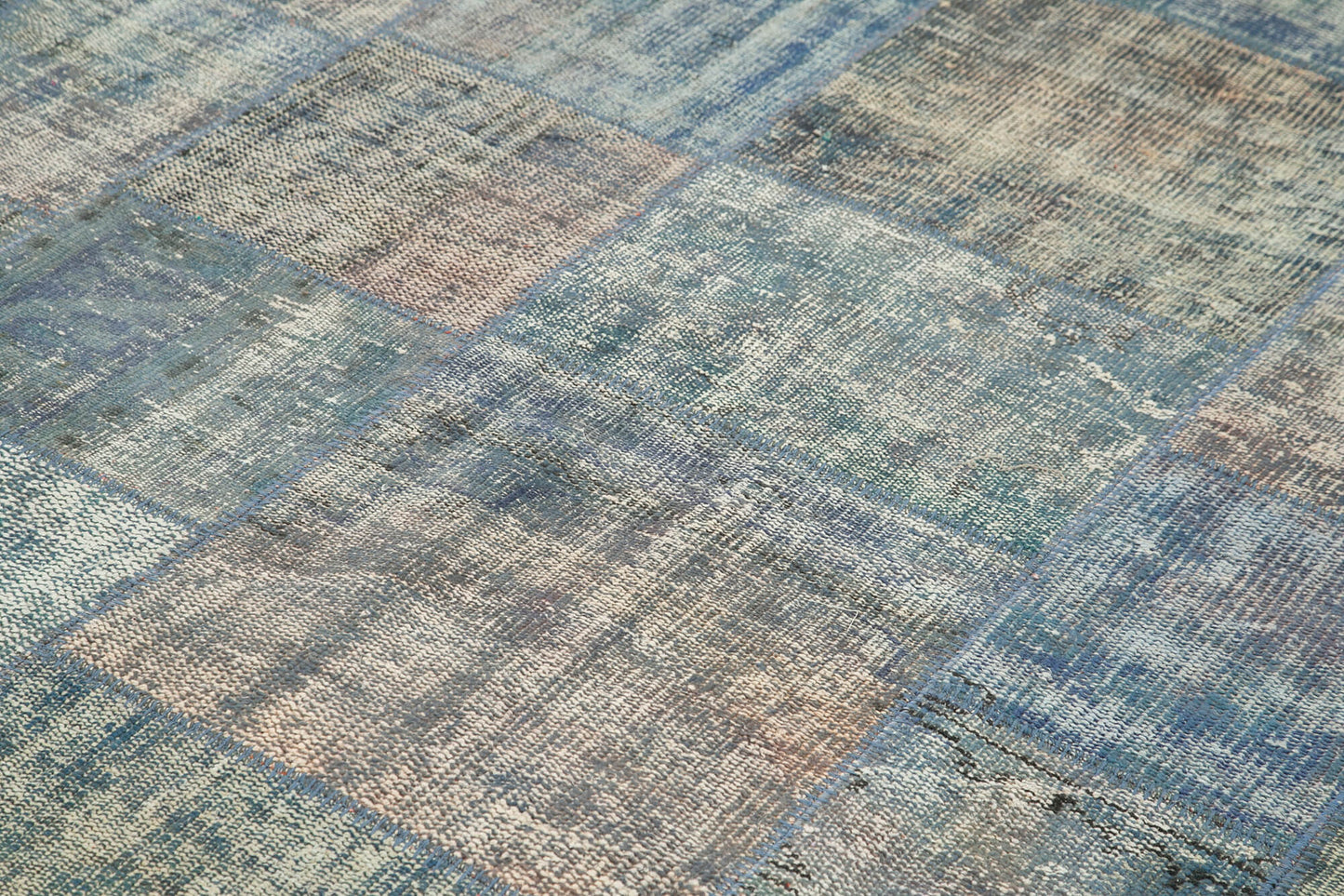 8x11 Blue Patchwork Rug- 25289