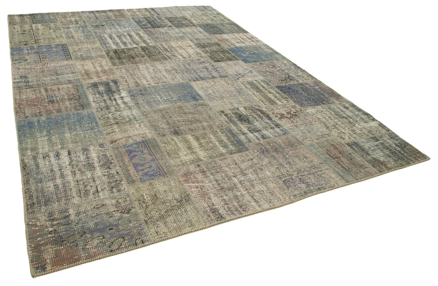8x11 Grey Patchwork Rug- 25290