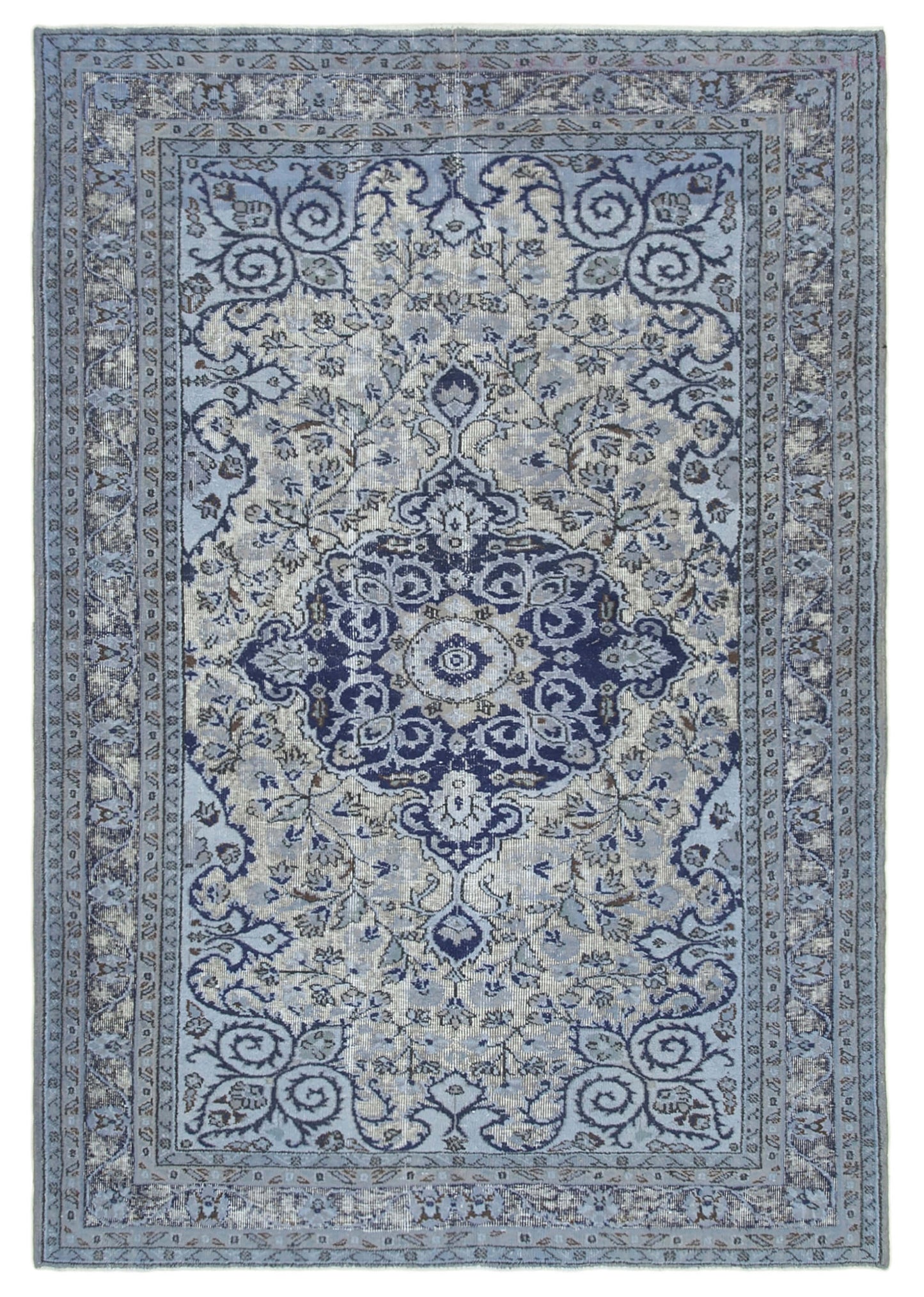 6x9 Blue Over Dyed Rug - 25427