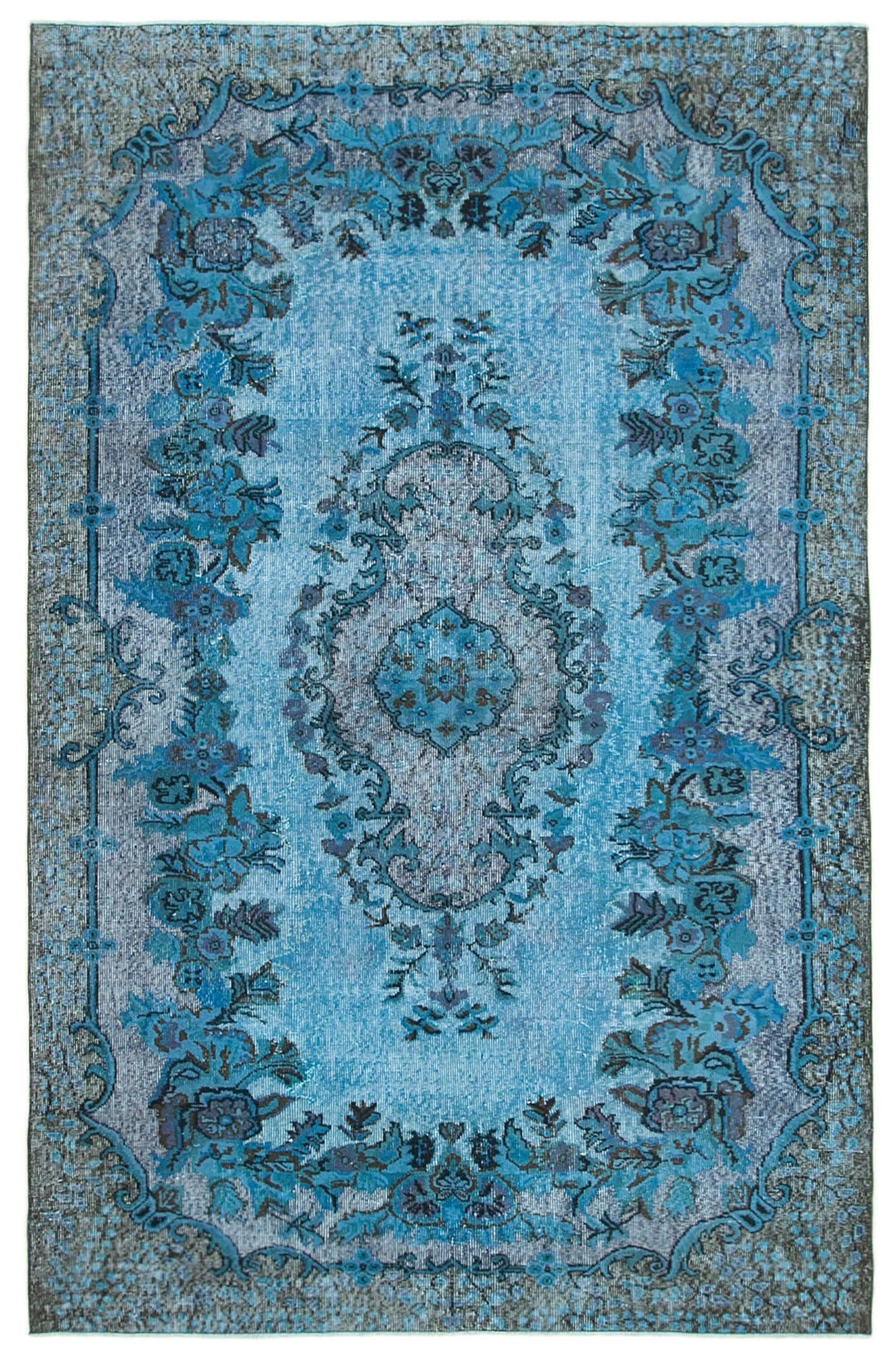 6x10 Blue Over Dyed Rug - 25439
