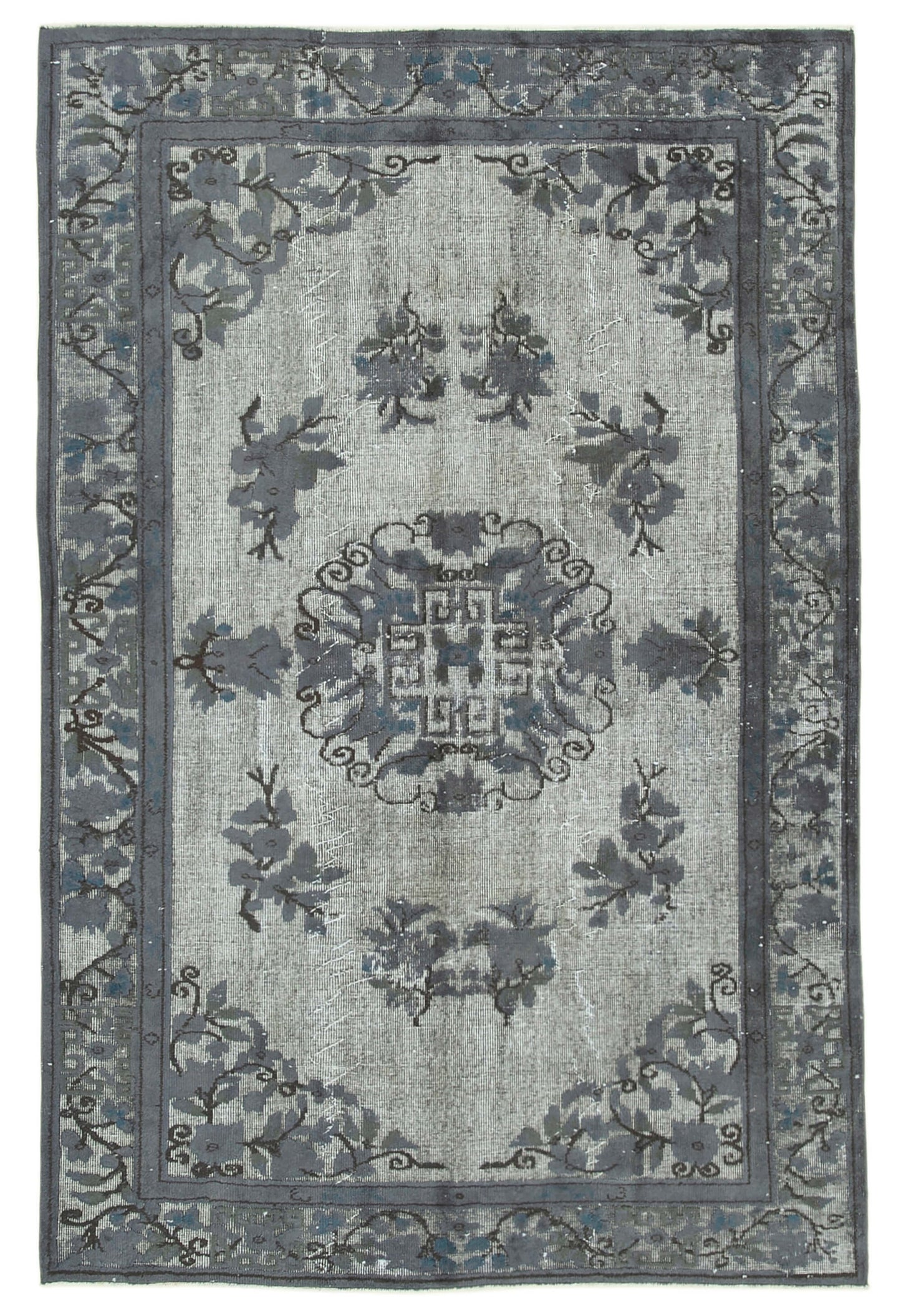 6x9 Grey Over Dyed Rug - 25462