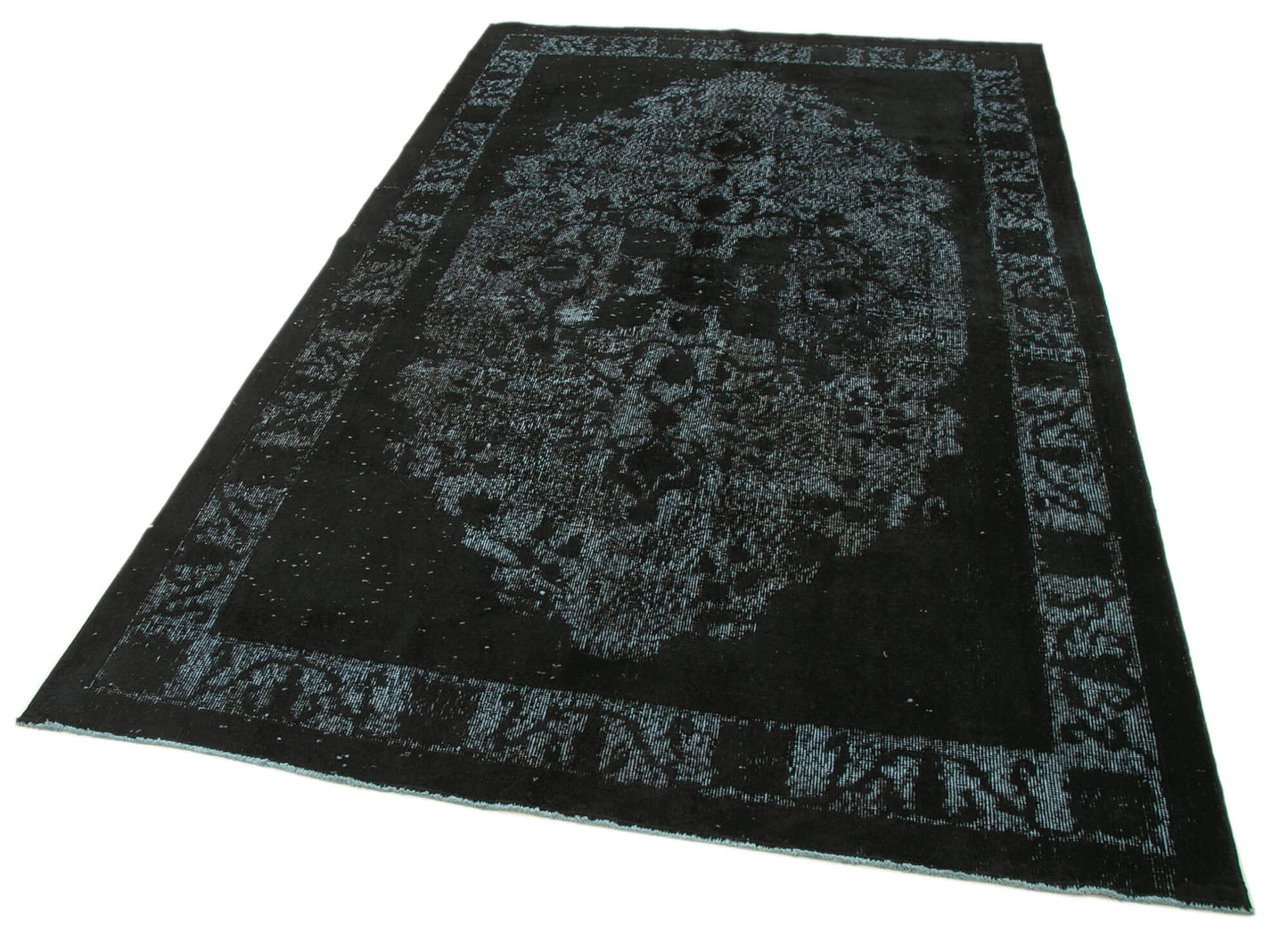 5x9 Black Over Dyed Rug - 25492
