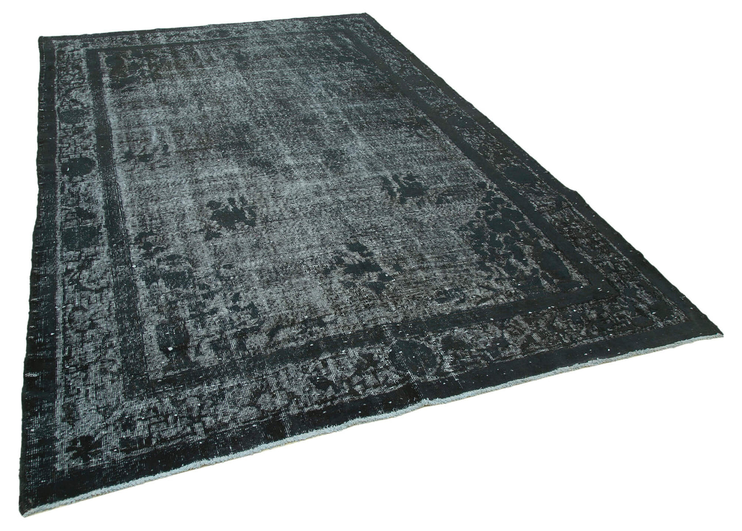 7x11 Black Over Dyed Rug - 25514