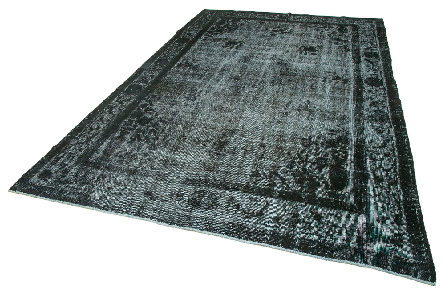 7x11 Black Over Dyed Rug - 25514