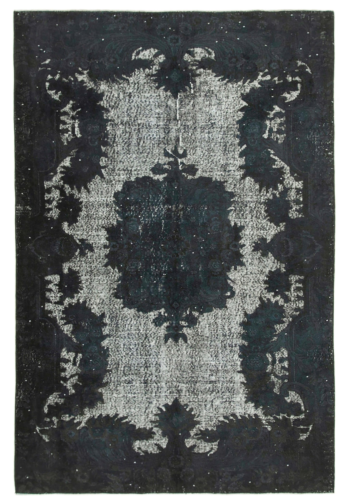6x9 Black Over Dyed Rug - 25534
