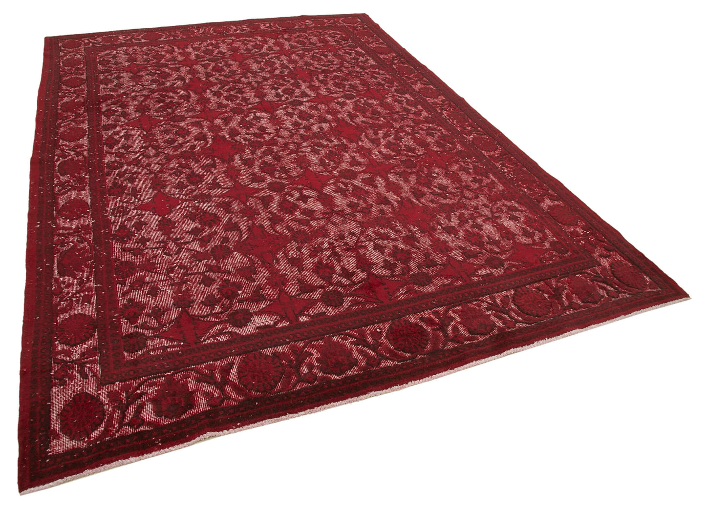 7x10 Red Over Dyed Rug - 25546