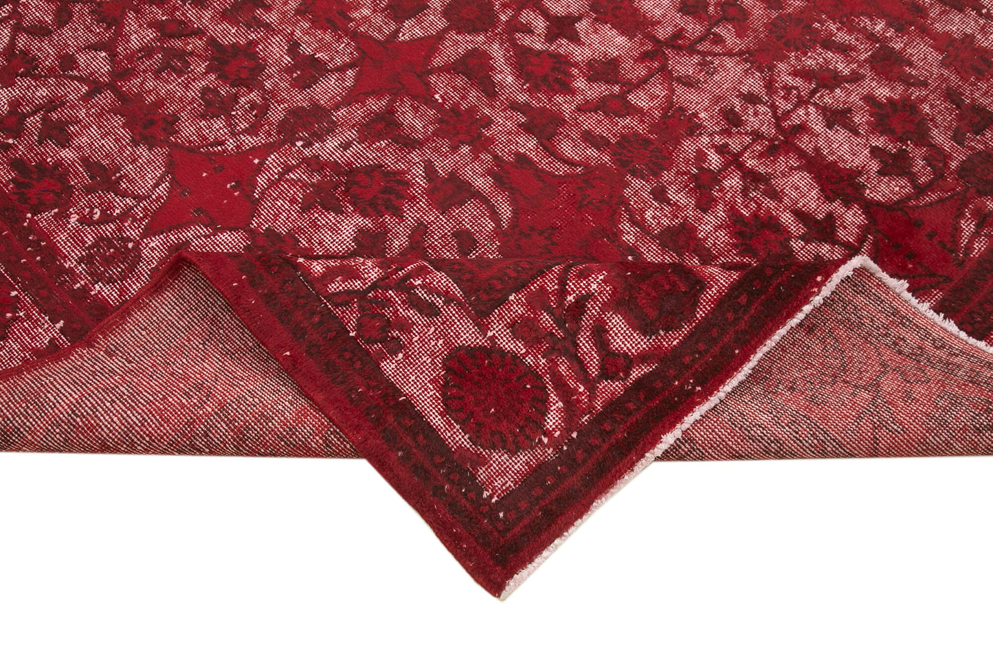 7x10 Red Over Dyed Rug - 25546