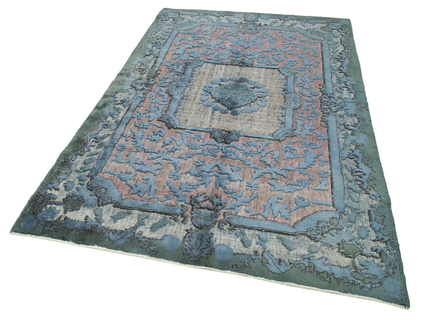5x8 Blue Over Dyed Rug - 25557