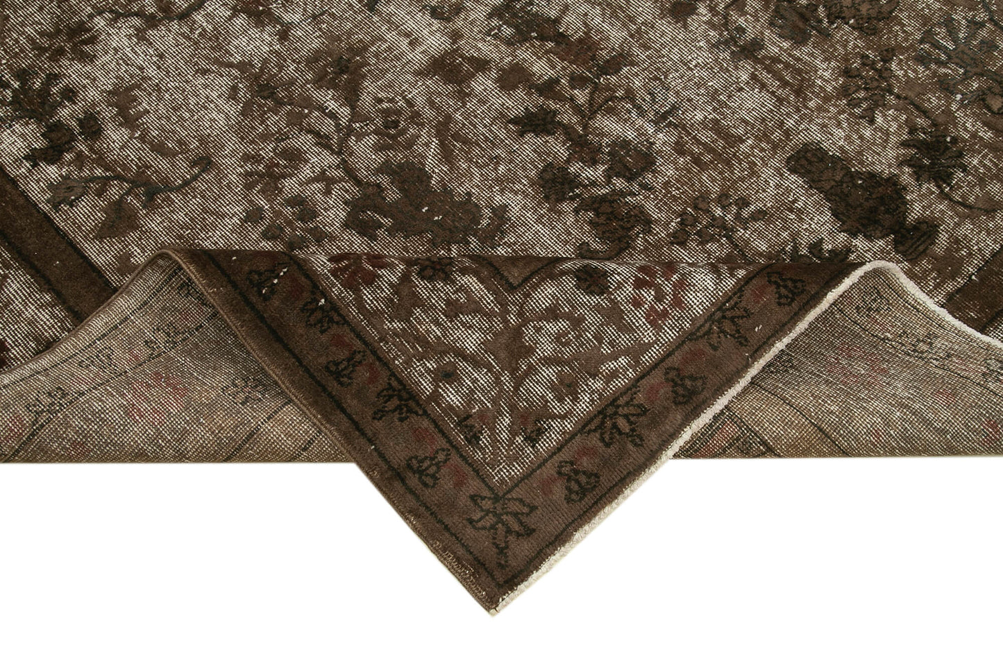 7x10 Brown Over Dyed Rug - 25558